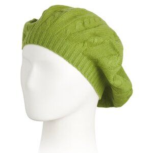 PORTOLANO Cashmere Cable Knit Beret